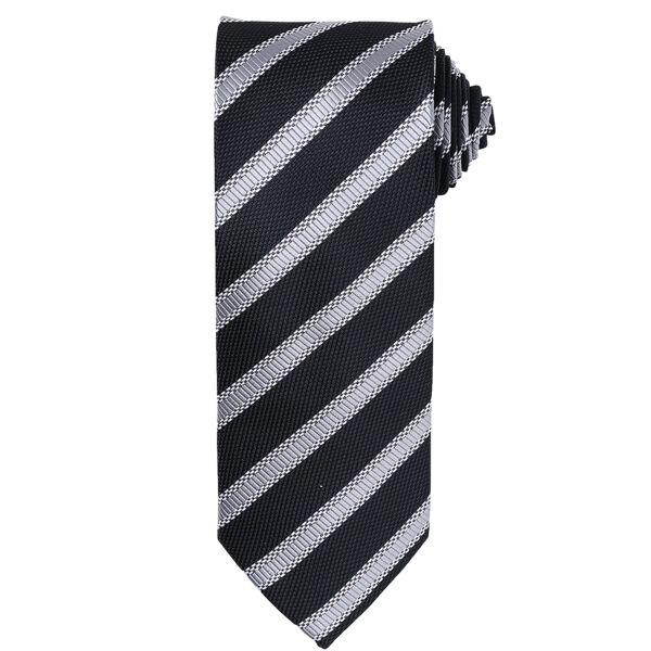 Premier Waffle Stripe Tie Thumbnail