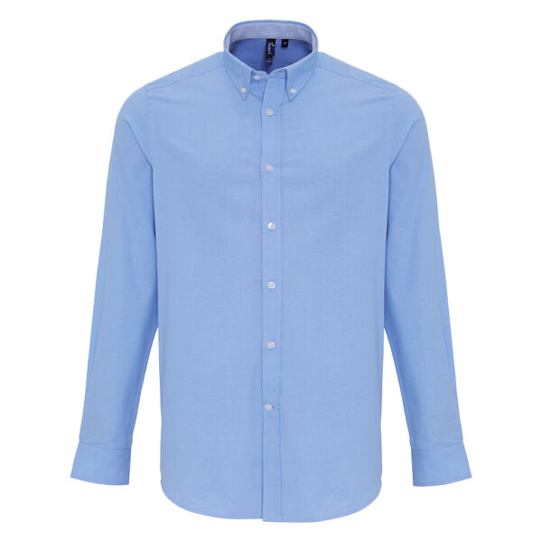 Premier Long Sleeve Striped Oxford Shirt Thumbnail