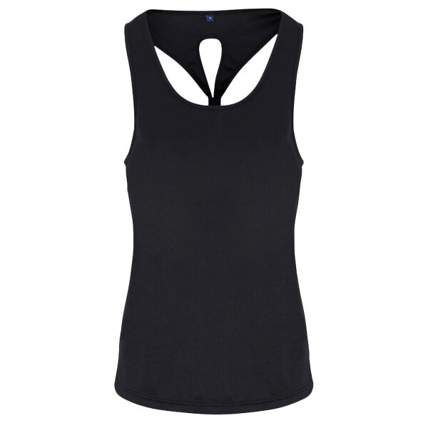 Women's TriDri® yoga knot vest Thumbnail